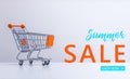 Summer Sale: Shopping cart and Ã¢â¬ÅSummer Sale Ã¢â¬â Shop nowÃ¢â¬Â lettering